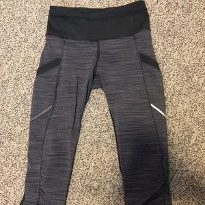Lululemon Athletic Crop Gray Legging Size 4